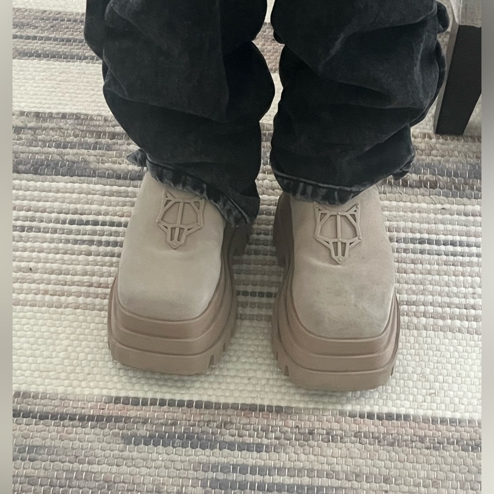 Naked Wolfe Tan Platform Shoes